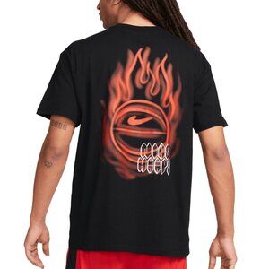 NEW Nike Men’s Max90 Swoosh Tee Basketball Crew Neck T-Shirt Black, Size XL